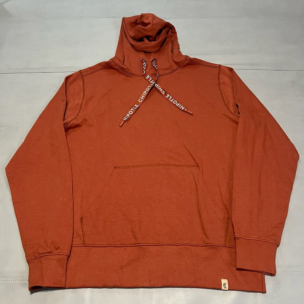 Chipotle Organic Cotton Employee Worker Comfy Soft‎ Hoodie Unisex Orange-L-3069